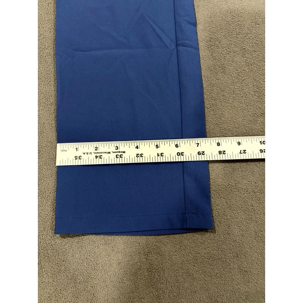Jaanuu Cargo Scrub Pants Mens XS Blue Stretch Drawstring Waist Pockets Workwear